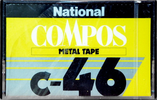 Compact Cassette National Compos 46 Type IV Metal 1978 Japan
