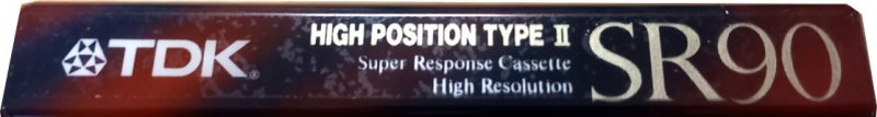 Compact Cassette TDK SR 90 "SR-90R" Type II Chrome 1992 Japan