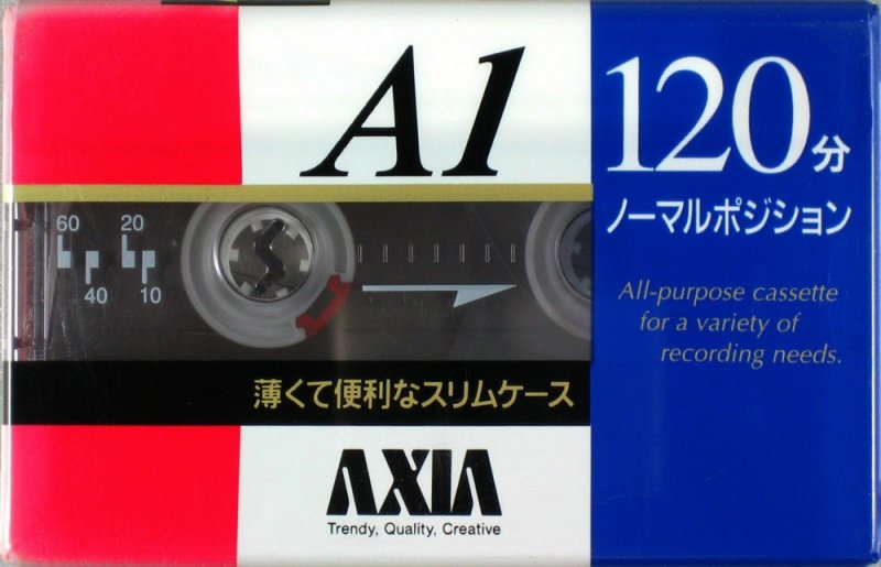Compact Cassette AXIA A1 120 "A1SB 120" Type I Normal 1997 Japan