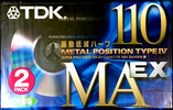 2 pack TDK MAEX 110 "MAEX-110X2" Type IV Metal 1998 Japan