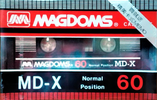 Compact Cassette Magdoms MD-X 60 Type I Normal Taiwan