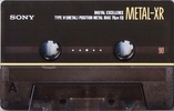 Compact Cassette Sony Metal-XR 90 Type IV Metal 1990 Europe