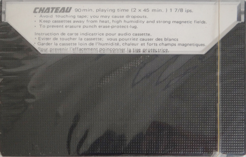 Compact Cassette Chateau 90 "CIX" Type I Normal France