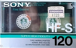 Compact Cassette Sony HF-S 120 "HF-S 120N" Type I Normal 1986 Japan