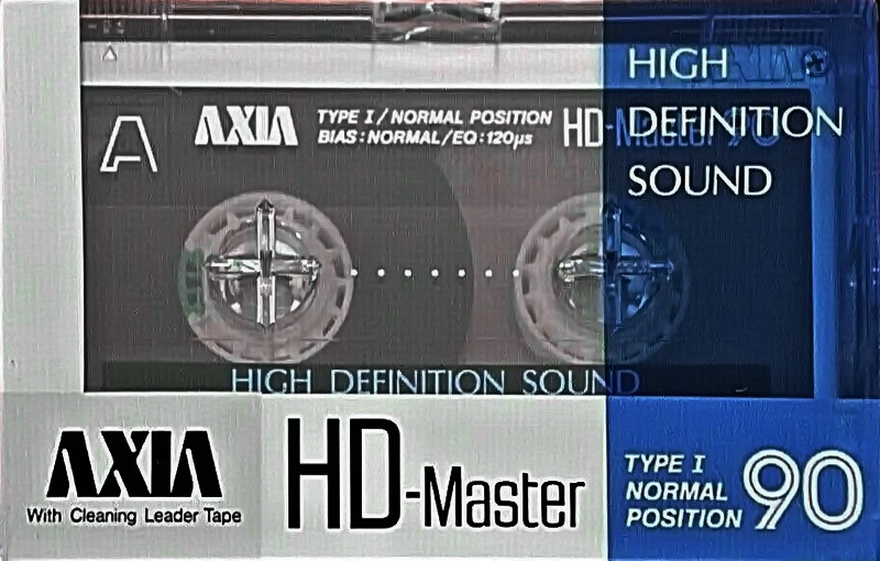 Compact Cassette AXIA Master 90 "HD" Type I Normal 1989 Japan