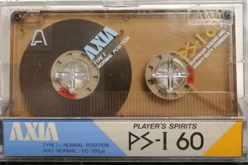 Compact Cassette AXIA PS-I / PS-1 60 Type I Normal 1985 Japan