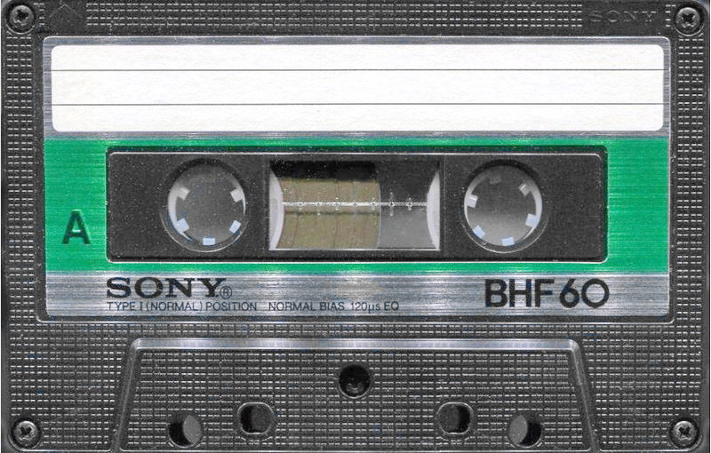 Compact Cassette Sony BHF 60 Type I Normal 1982 North America