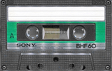 Compact Cassette Sony BHF 60 Type I Normal 1982 North America