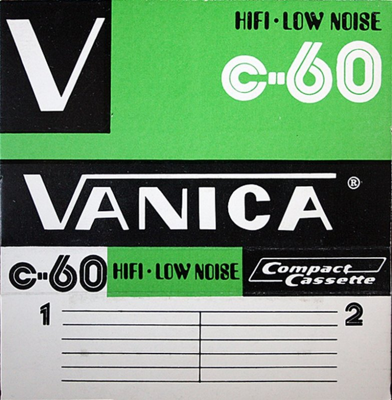Compact Cassette Vanica 60 Type I Normal 1976 Hong Kong