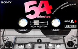 Compact Cassette Sony CDix II 54 "C-54CDX2C" Type II Chrome 1995 Japan