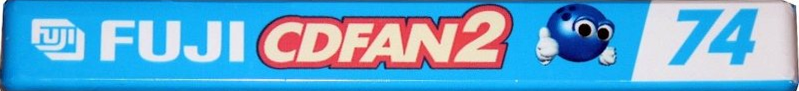 Compact Cassette Fuji CDFAN 74 "CDFAN2 74 A" Type II Chrome 1998 Europe