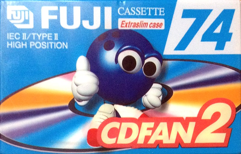 Compact Cassette Fuji CDFAN 74 "CDFAN2 74 A" Type II Chrome 1998 Europe