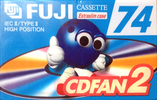 Compact Cassette Fuji CDFAN 74 "CDFAN2 74 A" Type II Chrome 1998 Europe