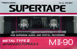 Compact Cassette Realistic MII 90 Type II Chrome 1988 USA