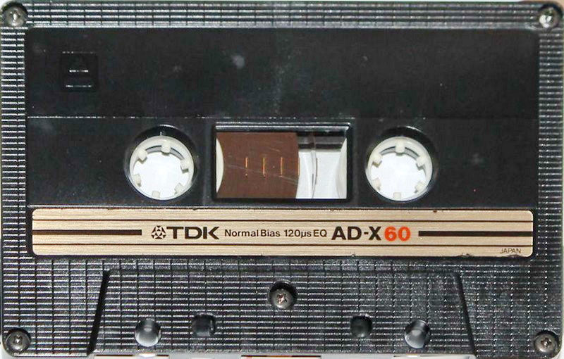 Compact Cassette TDK AD-X 60 Type I Normal 1982 Japan