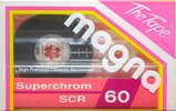 Compact Cassette Magna SCR 60 Type II Chrome 1990 Europe