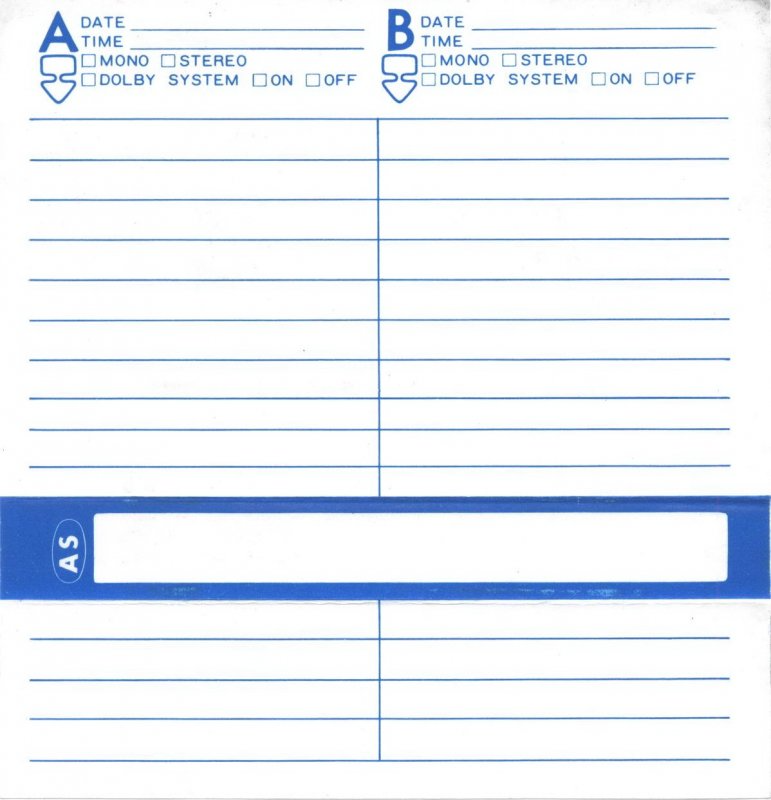Compact Cassette AS cassette 120 "Dyna" Type I Normal 1982 Japan