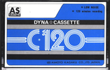 Compact Cassette AS cassette 120 "Dyna" Type I Normal 1982 Japan