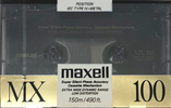 Compact Cassette Maxell MX 100 Type IV Metal 1988 USA