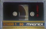 Compact Cassette Magnex Studio 1 90 Type I Normal 1985 Europe