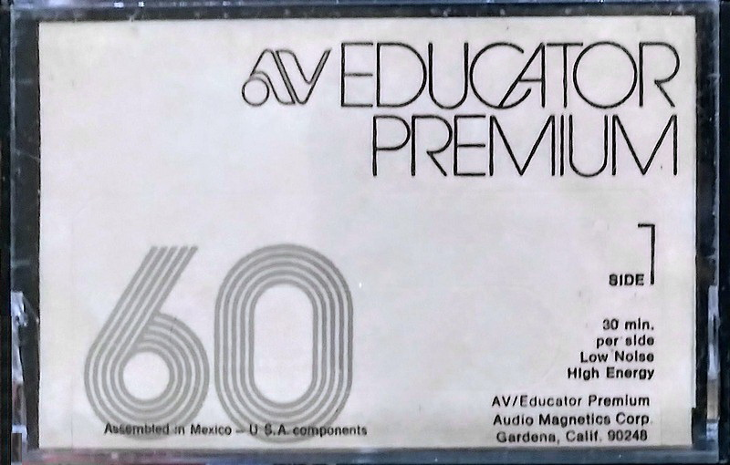 Compact Cassette Audio Magnetics Educator Premium 60 Type I Normal 1975 USA