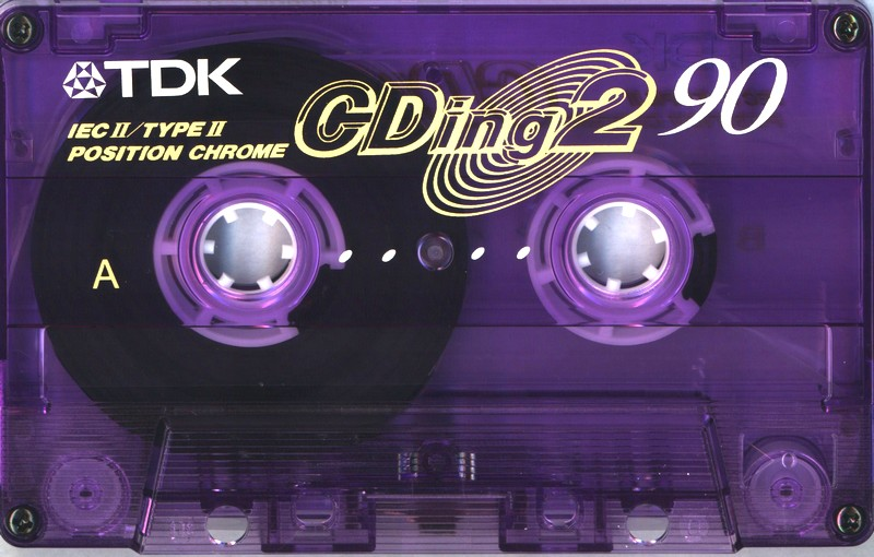Compact Cassette TDK CDing 2 90 "CDING2-90VEC Colour Limited Edition" Type II Chrome 2001 Europe