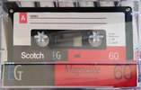 Compact Cassette Scotch EG 60 "Magnetite" Type I Normal 1992 Unknown Country