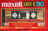 Compact Cassette Maxell UDS 90 "UDS-II" Type II Chrome 1985 USA