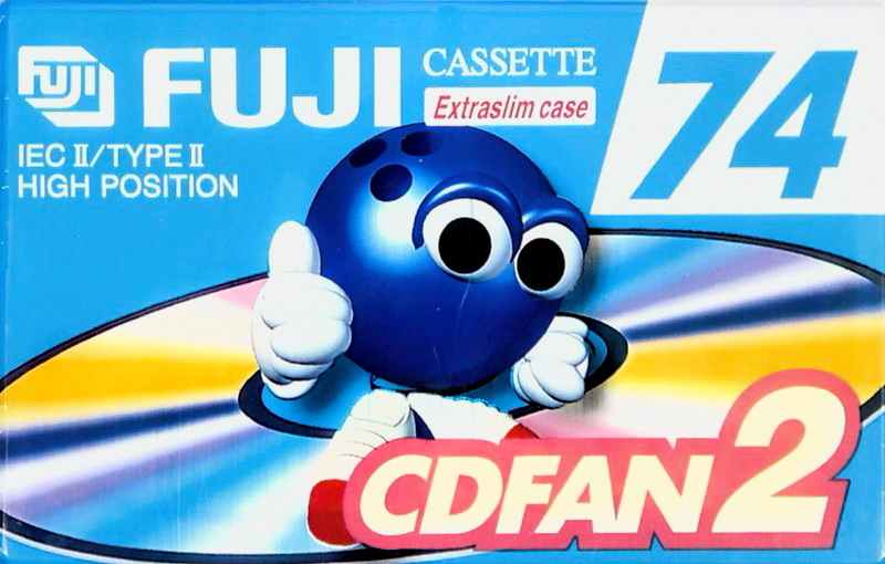 Compact Cassette Fuji CDFAN 74 "CDFAN2 74 U A" Type II Chrome 1998 North America