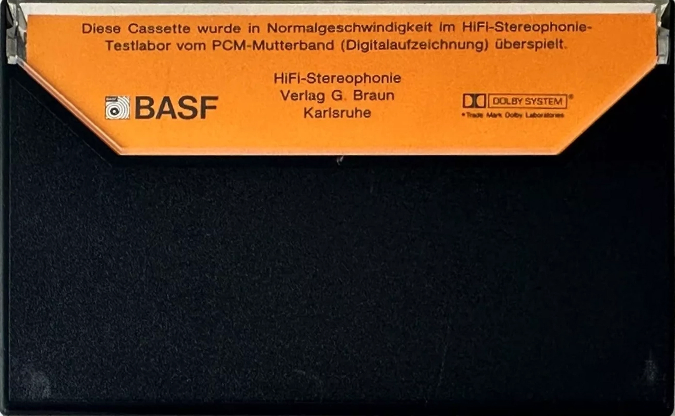 Compact Cassette BASF "DHFI Test" Test Cassette Germany