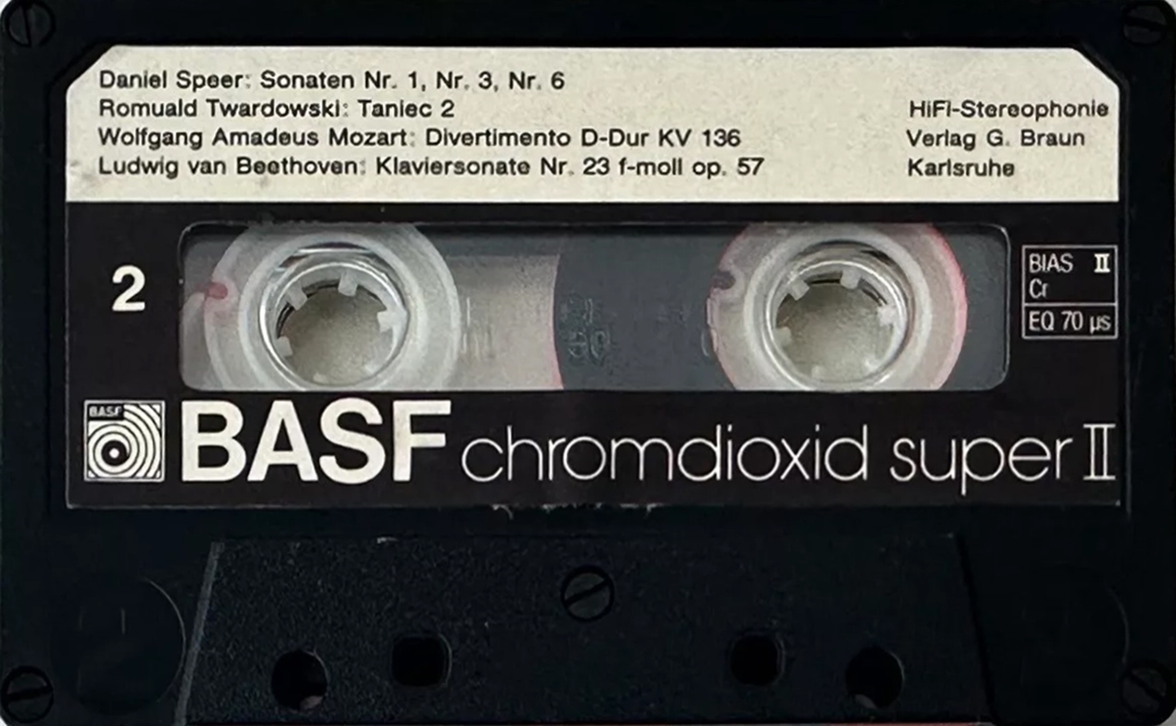 Compact Cassette BASF "DHFI Test" Test Cassette Germany