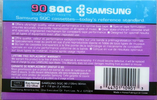 Compact Cassette Samsung SQC 90 Type I Normal 1990 North America