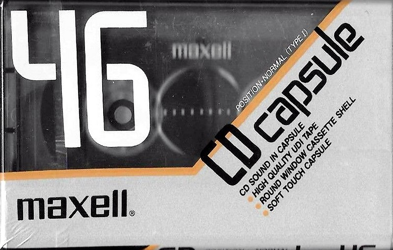 Compact Cassette Maxell CD Capsule 46 Type I Normal 1990 Europe