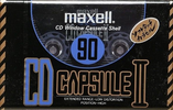 Compact Cassette Maxell CD Capsule II 90 "CDC-II 90" Type II Chrome 1990 Japan