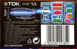 Compact Cassette TDK SA 90 "SA-90EBSOL Delsol" Type II Chrome 1997 Worldwide