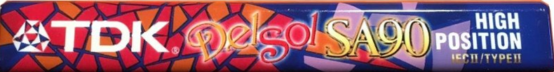 Compact Cassette TDK SA 90 "SA-90EBSOL Delsol" Type II Chrome 1997 Worldwide