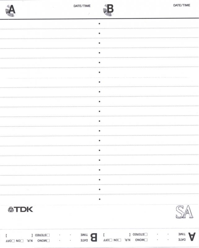 Compact Cassette TDK SA 90 "SA-90EBSOL Delsol" Type II Chrome 1997 Worldwide