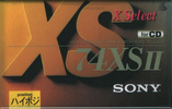 Compact Cassette Sony X Select 74 "C-74XS2" Type II Chrome 1994 Japan