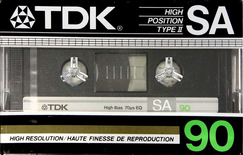Compact Cassette TDK SA 90 Type II Chrome 1985 North America