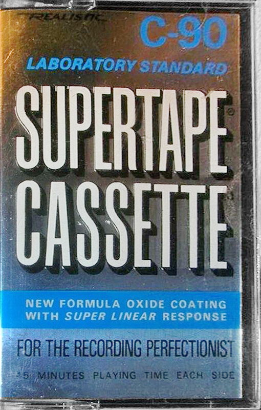 Compact Cassette Realistic Supertape 90 Type I Normal 1973 USA