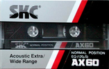 Compact Cassette SKC AX 60 Type I Normal 1984 Europe
