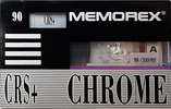Compact Cassette Memorex CRS+ 90 Type II Chrome 1991 Europe