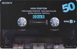 Compact Cassette Sony CDix II 50 "C-50CDX2C" Type II Chrome 1995 Japan