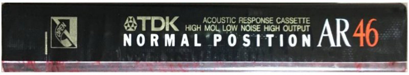 Compact Cassette TDK AR 46 "AR-46A" Type I Normal 1993 Japan