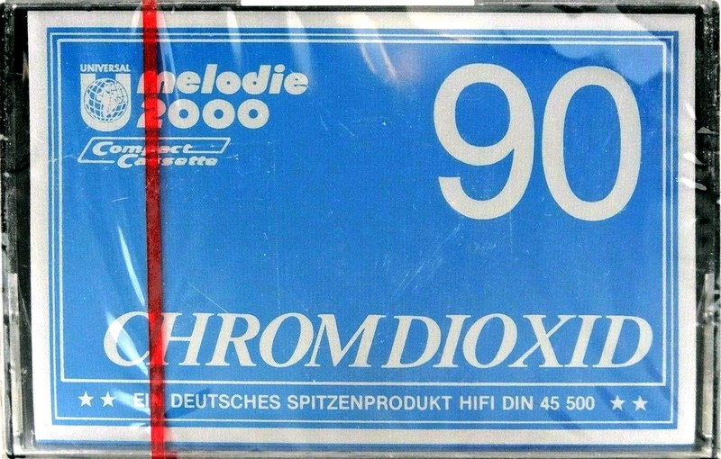 Compact Cassette Melodie 2000 90 Type II Chrome 1985 Germany